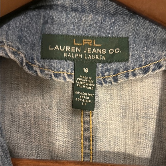 Light Blue Ruffled Jean Jacket - Picture 4 of 6